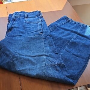 Pilcro Blue Wide Leg Jeans